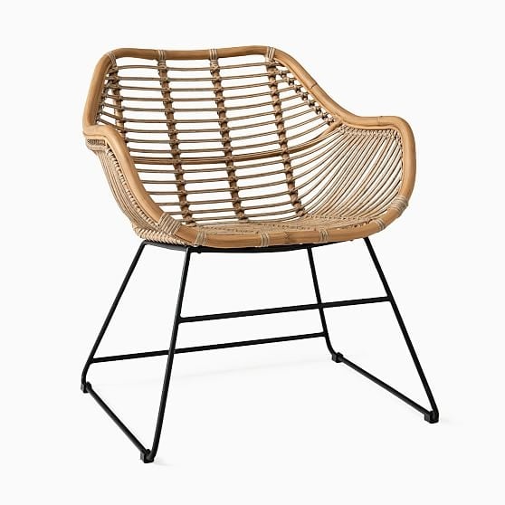 Oahu Collection, Rattan Lounge Chair, Natural - Image 0