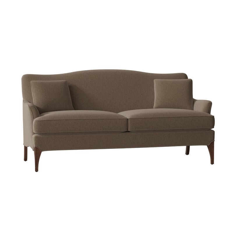 Fairfield Chair Mathis 74"" Recessed Arm Sofa with Reversible Cushions - Image 0