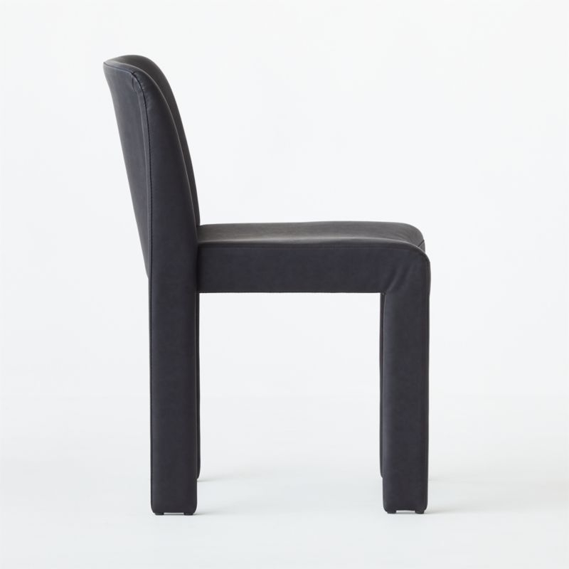 Hide Faux Leather Black Dining Chair - Image 3