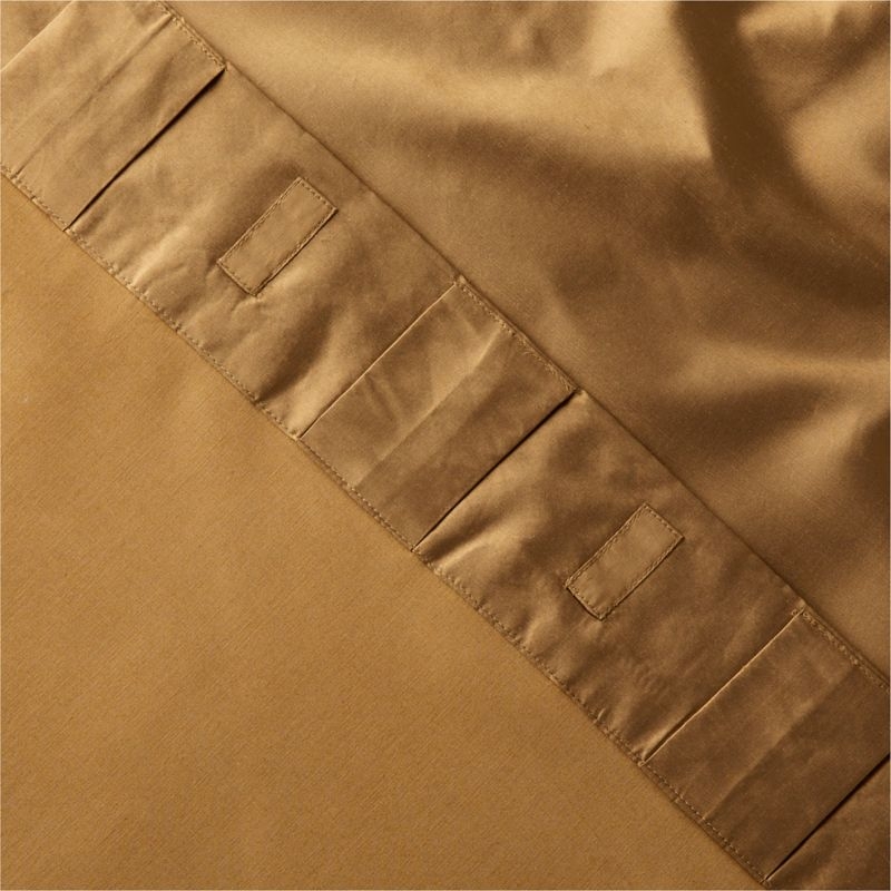 Seda Camel Brown Dupioni Silk Window Curtain Panel 48"x96'' - Image 4