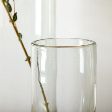 Pure Recycled Glass Hurricane, Tall Cylinder, Small - Image 3