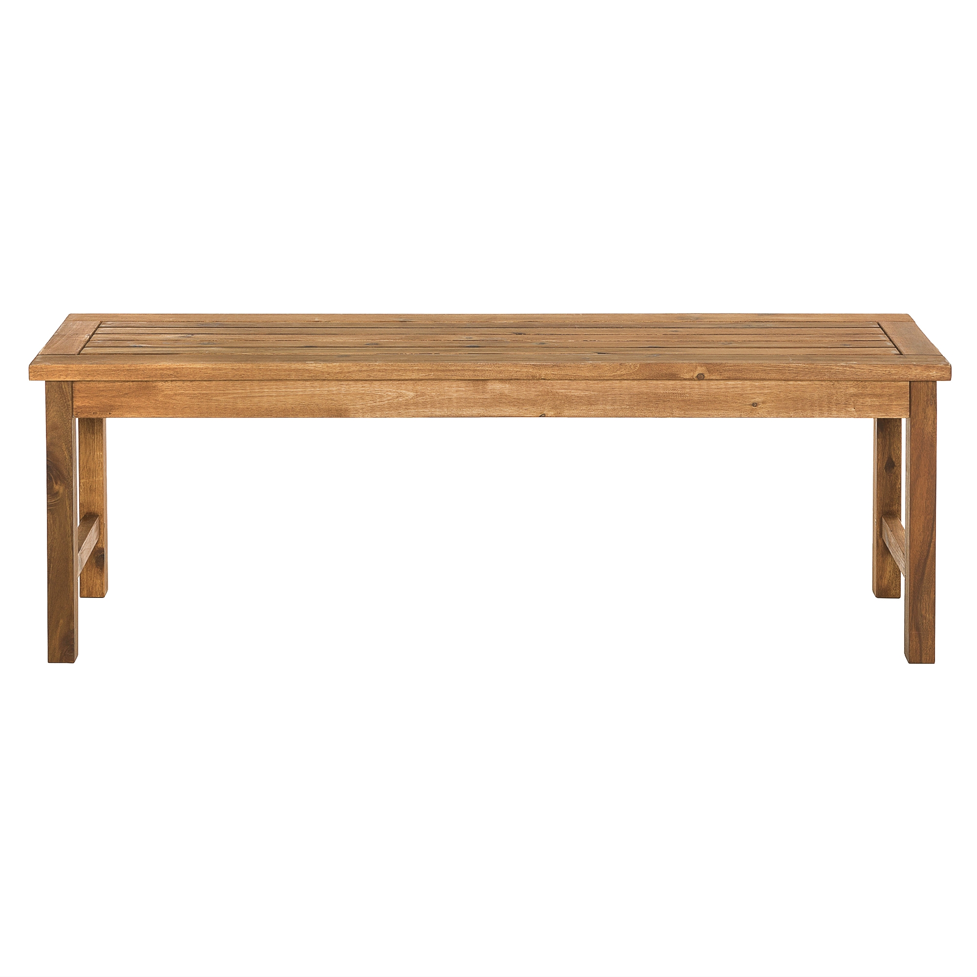 Acacia Wood Outdoor Patio Bench - Brown - Image 3