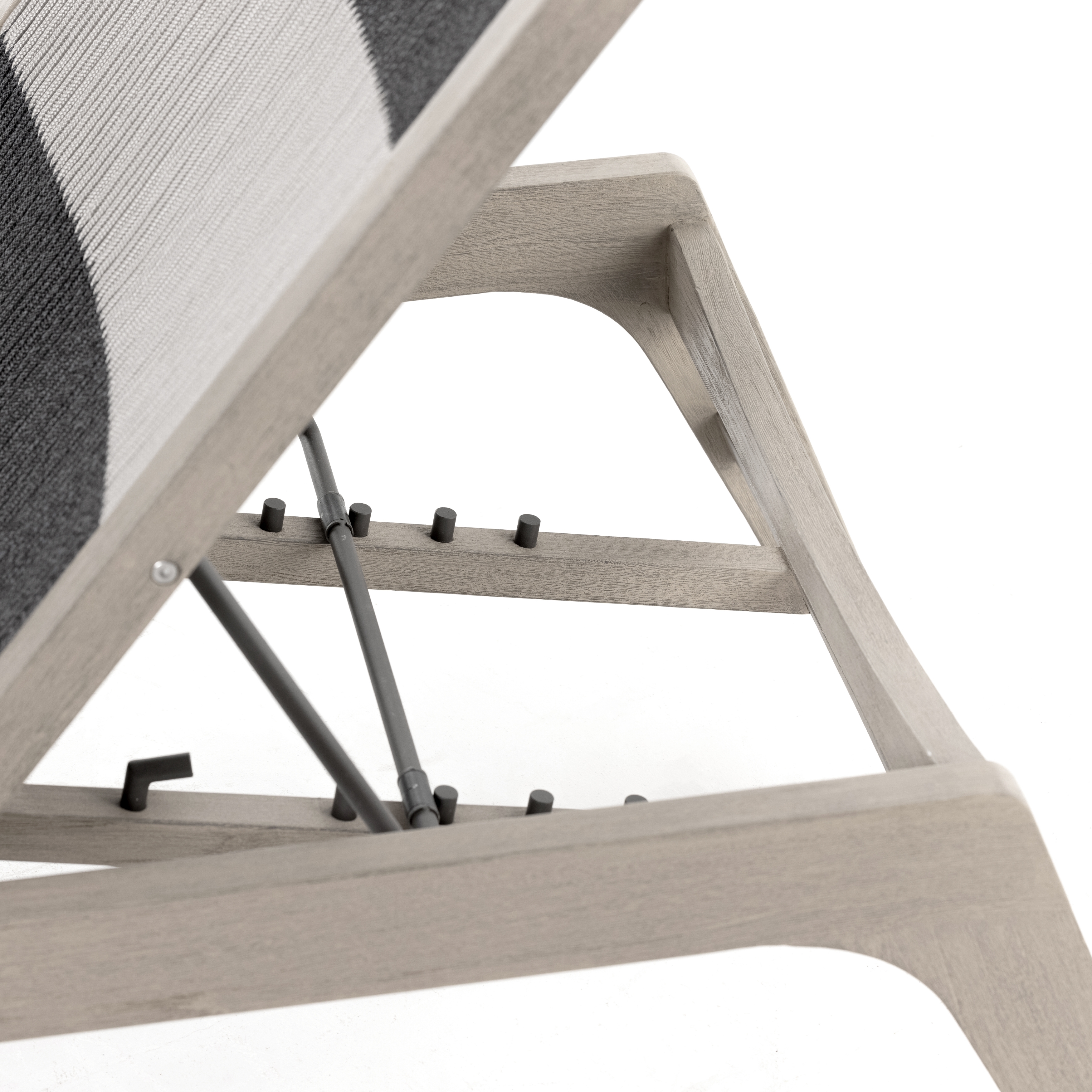 Julian Outdoor Chaise Lounge-Grey - Image 9