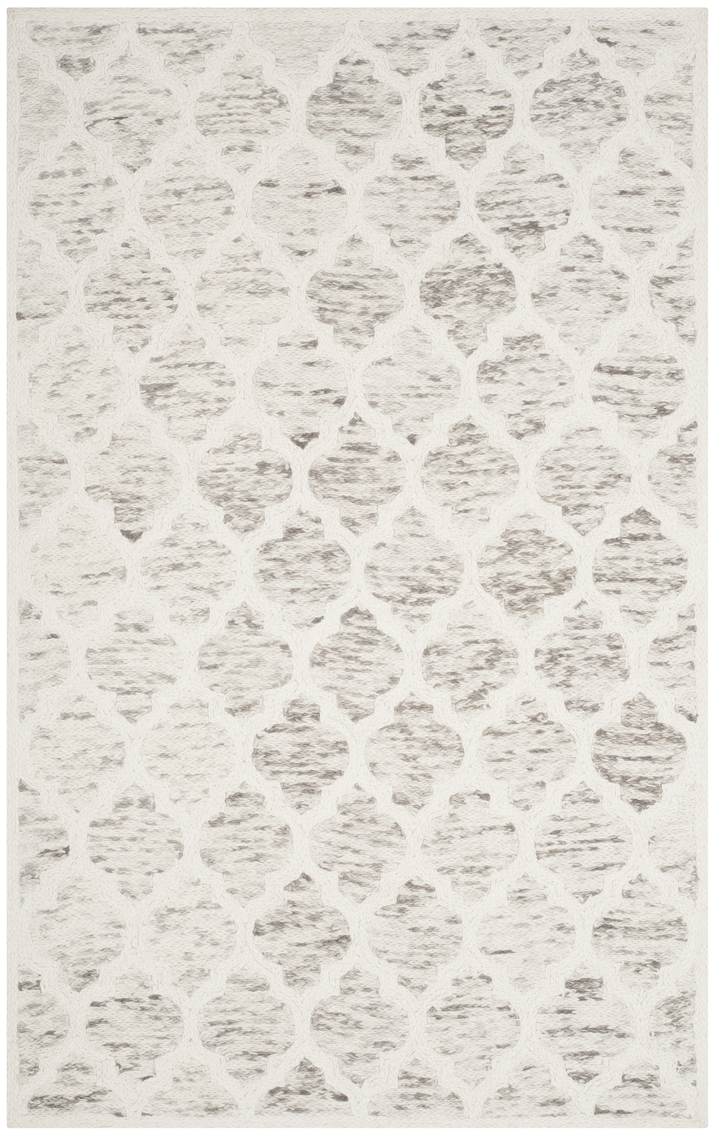 Arlo Home Hand Loomed Area Rug, HIM121A, Grey/Ivory,  4' X 6' - Image 0