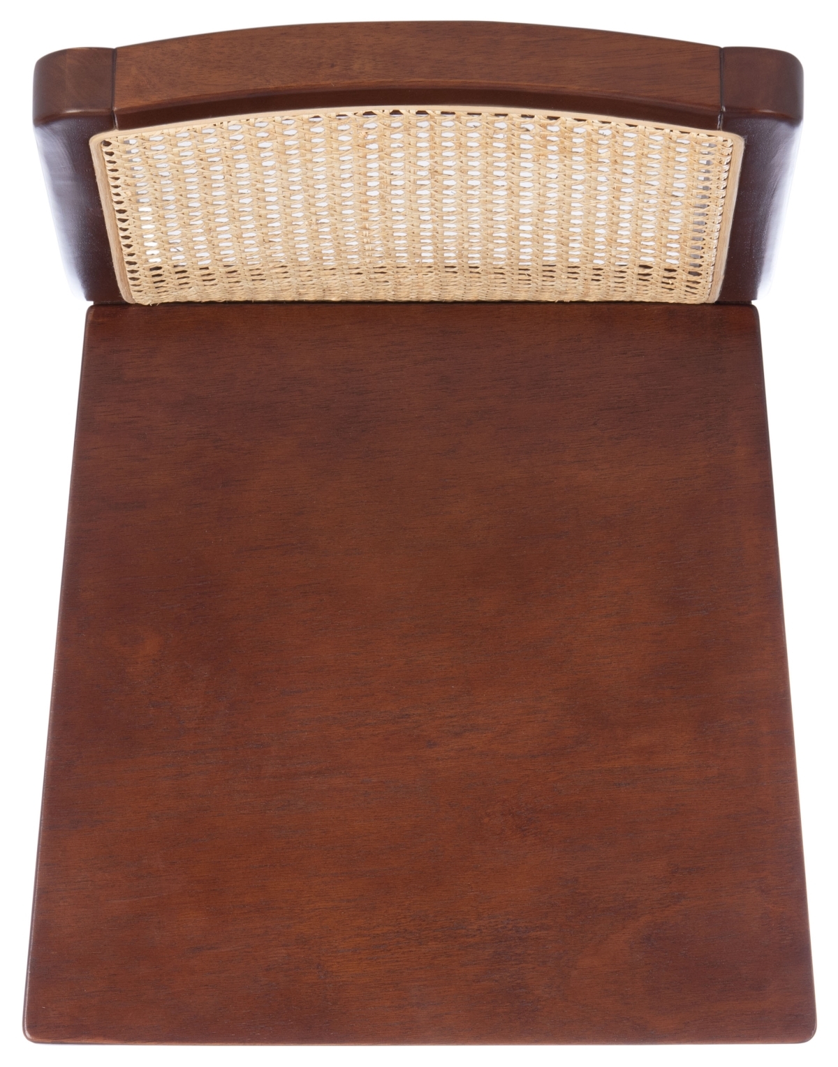 Benicio Rattan Dining Chair - Dark Brown / Natural - Safavieh SET OF 2 - Image 4