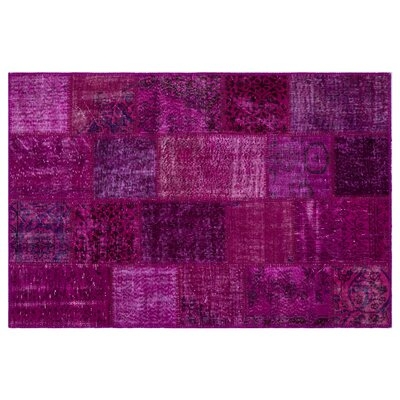 One-of-a-Kind Pugliares Hand-Knotted 1960s Purple 3'11" x 5'11" Area Rug - Image 0