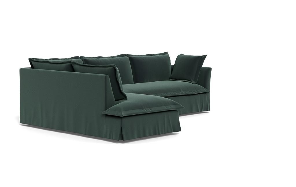 Skylar Slipcovered 3-Seat Left Bumper Sectional - Image 1