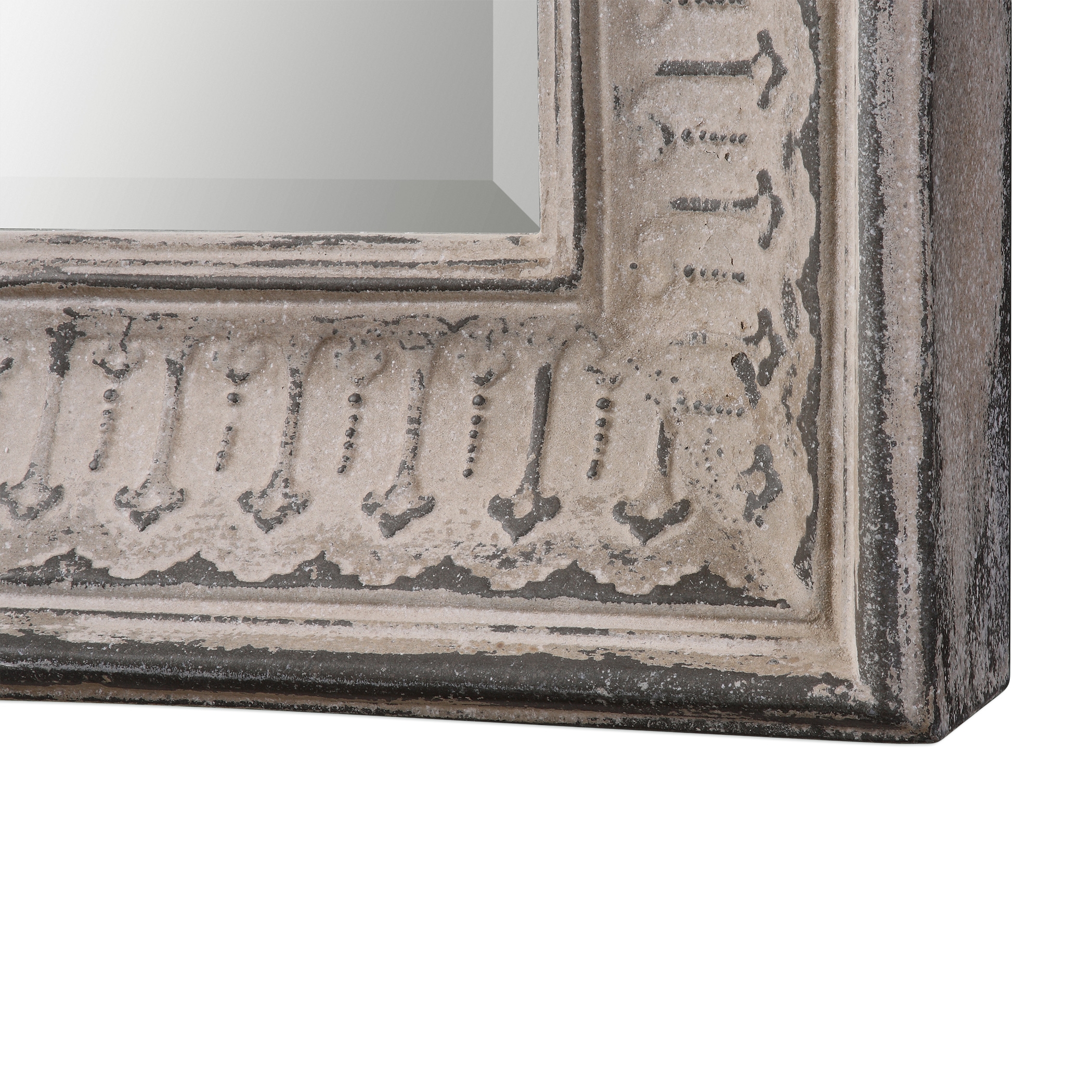 Argenton Aged Gray Arch Mirror - Image 3