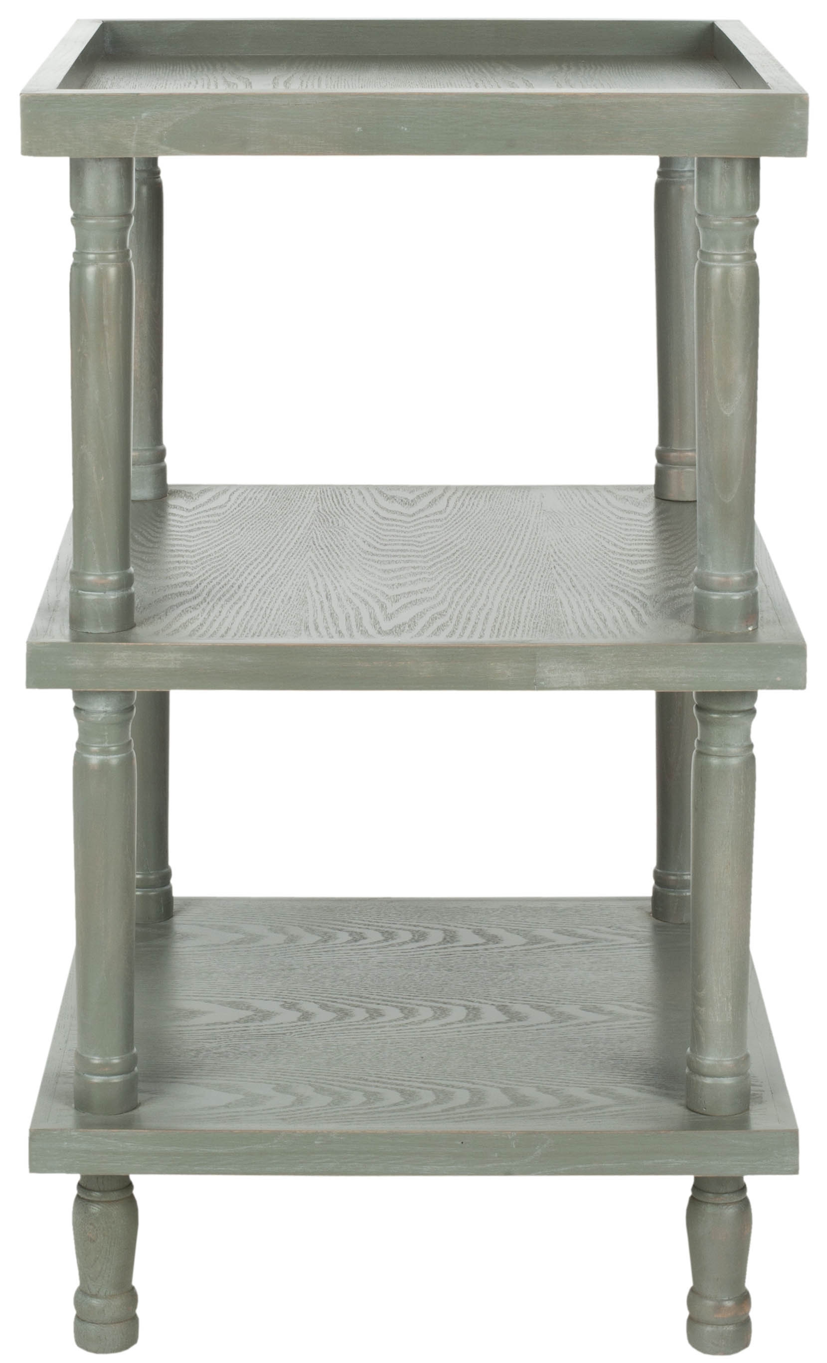 Esmeralda 3 Tier Side Table - French Grey - Safavieh - Image 0