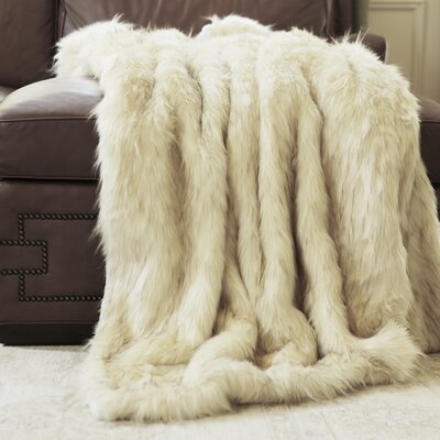 Gambrell Iced Fox Faux Fur Blanket - Image 0