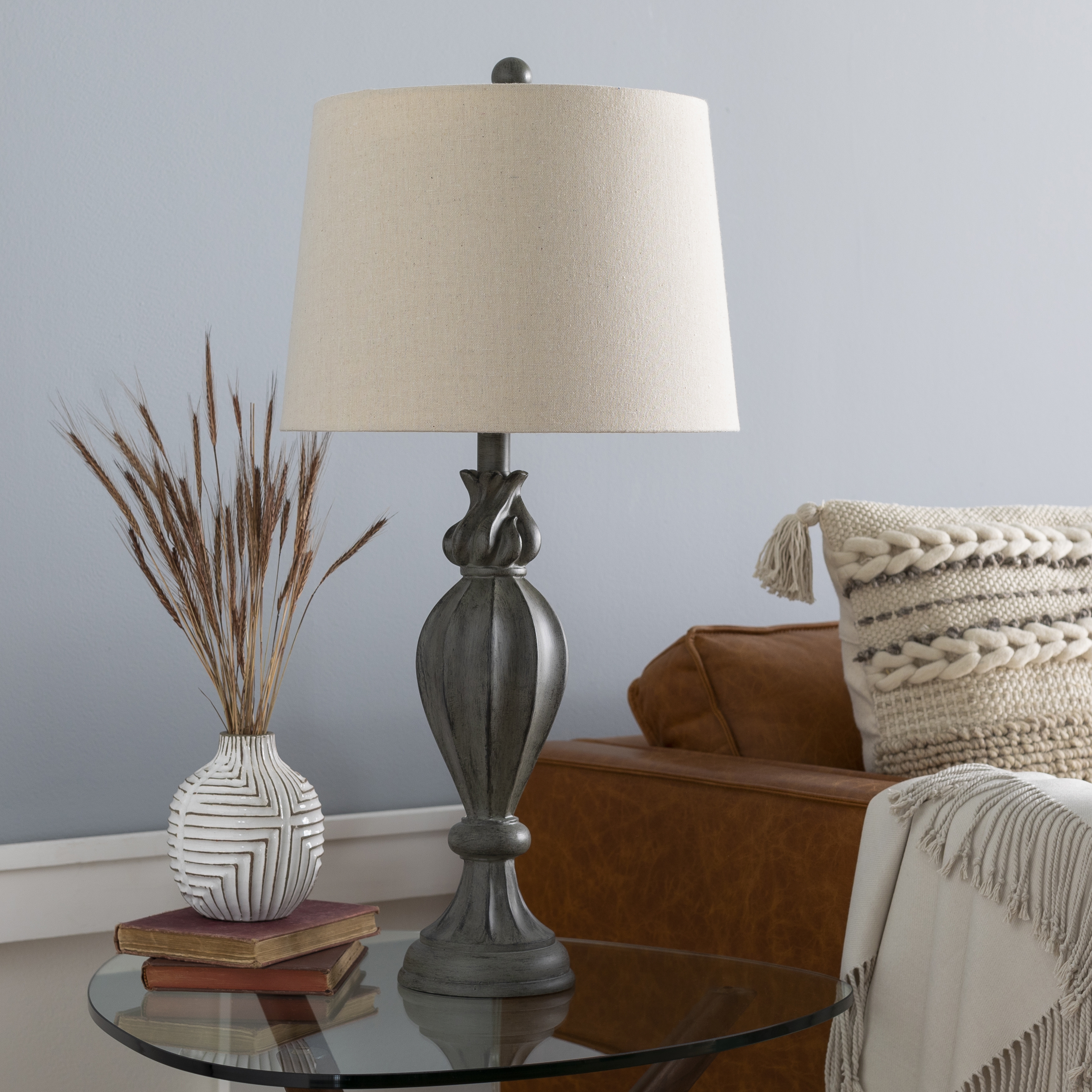 Karli Black Hand Finished 28"H x 14"W x 14"D Accent Table Lamp - Image 1