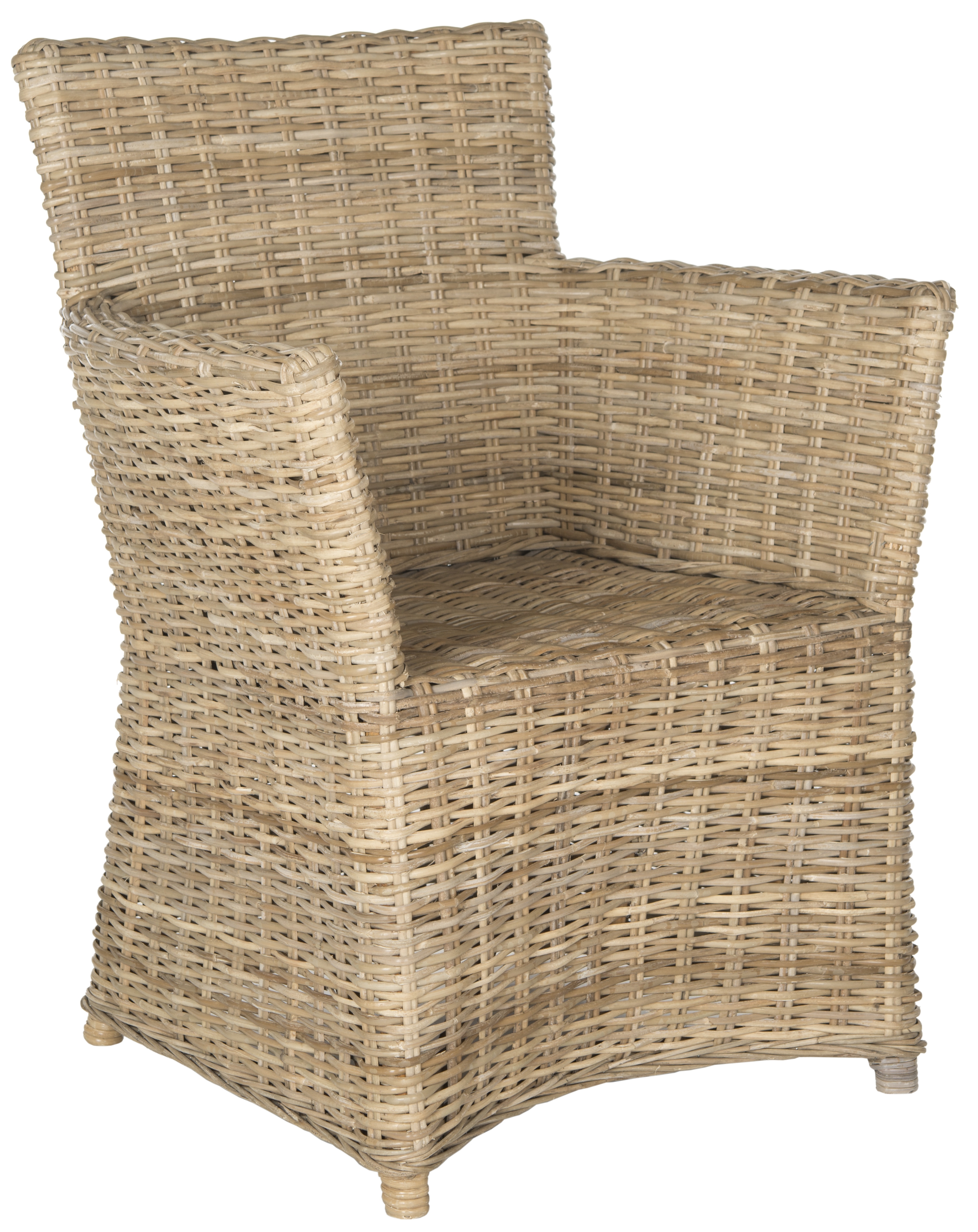 Natuna Rattan Arm Chair - Natural - Safavieh - Image 1