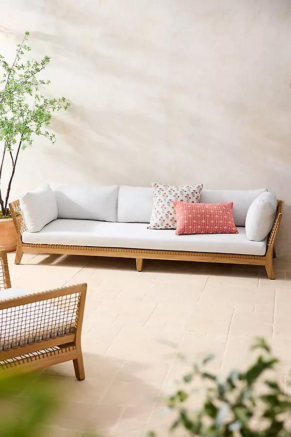 Sonoma Woven Teak Sofa - Image 0
