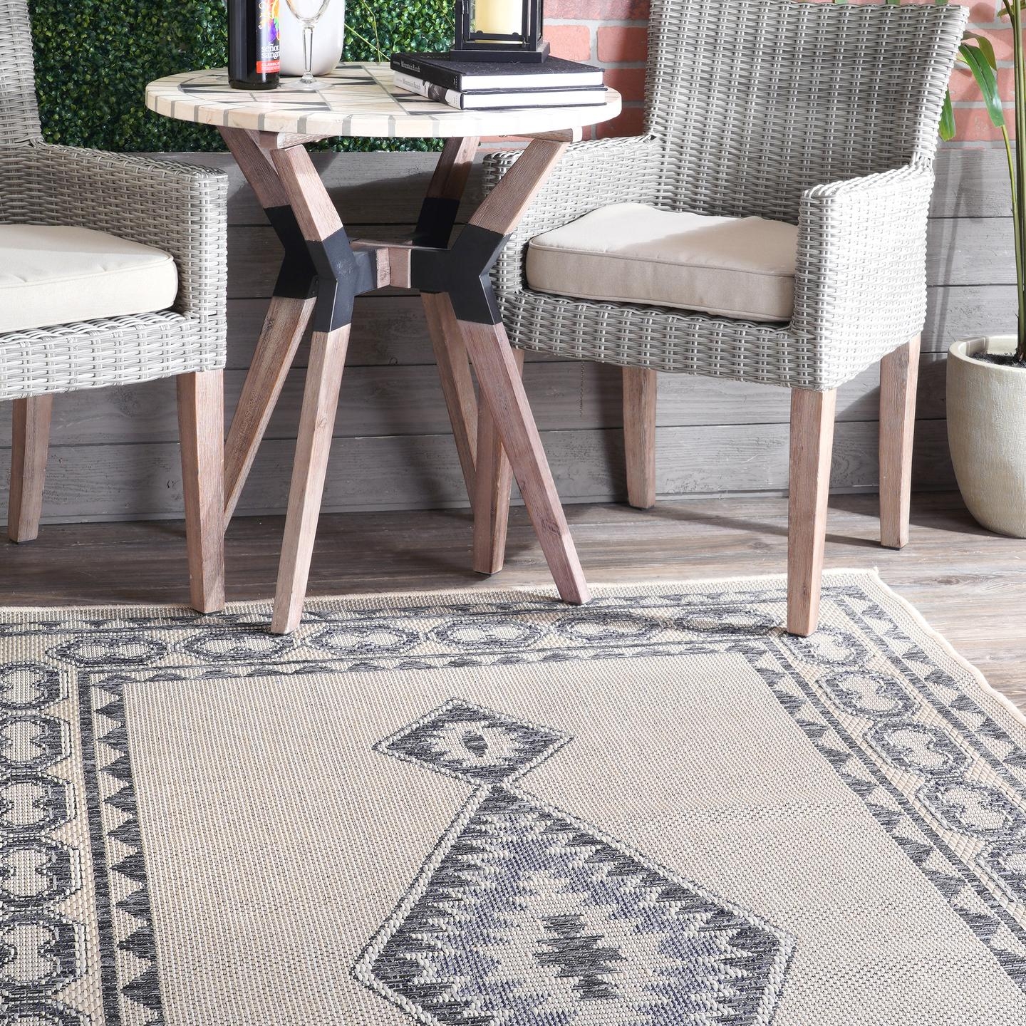 Annika Aztec Iris Indoor/Outdoor Area Rug - Image 4