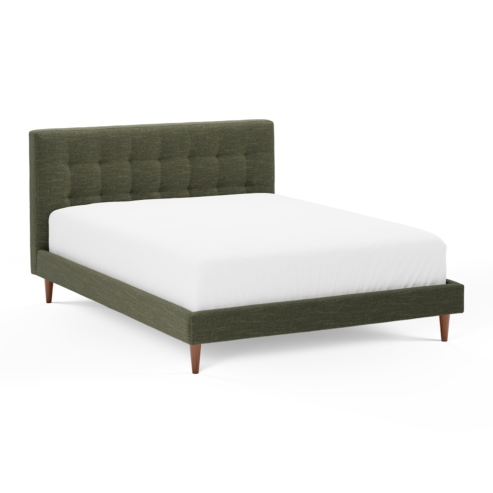 Sven Queen Tufted Bed - Fir Green - Image 0