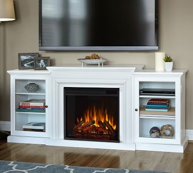 Real Flame(R) Frederick Electric Fireplace Media Cabinet, Chestnut - Image 5