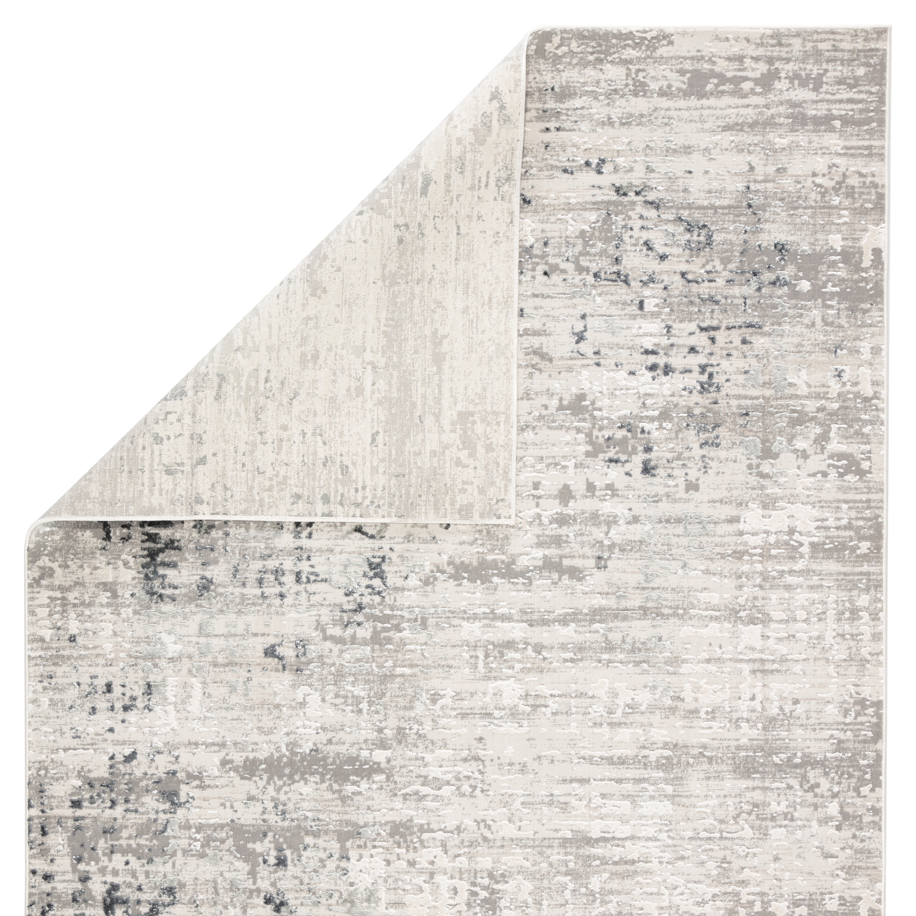 Cian Abstract Gray/ Ivory Area Rug (4'X6') - Image 2