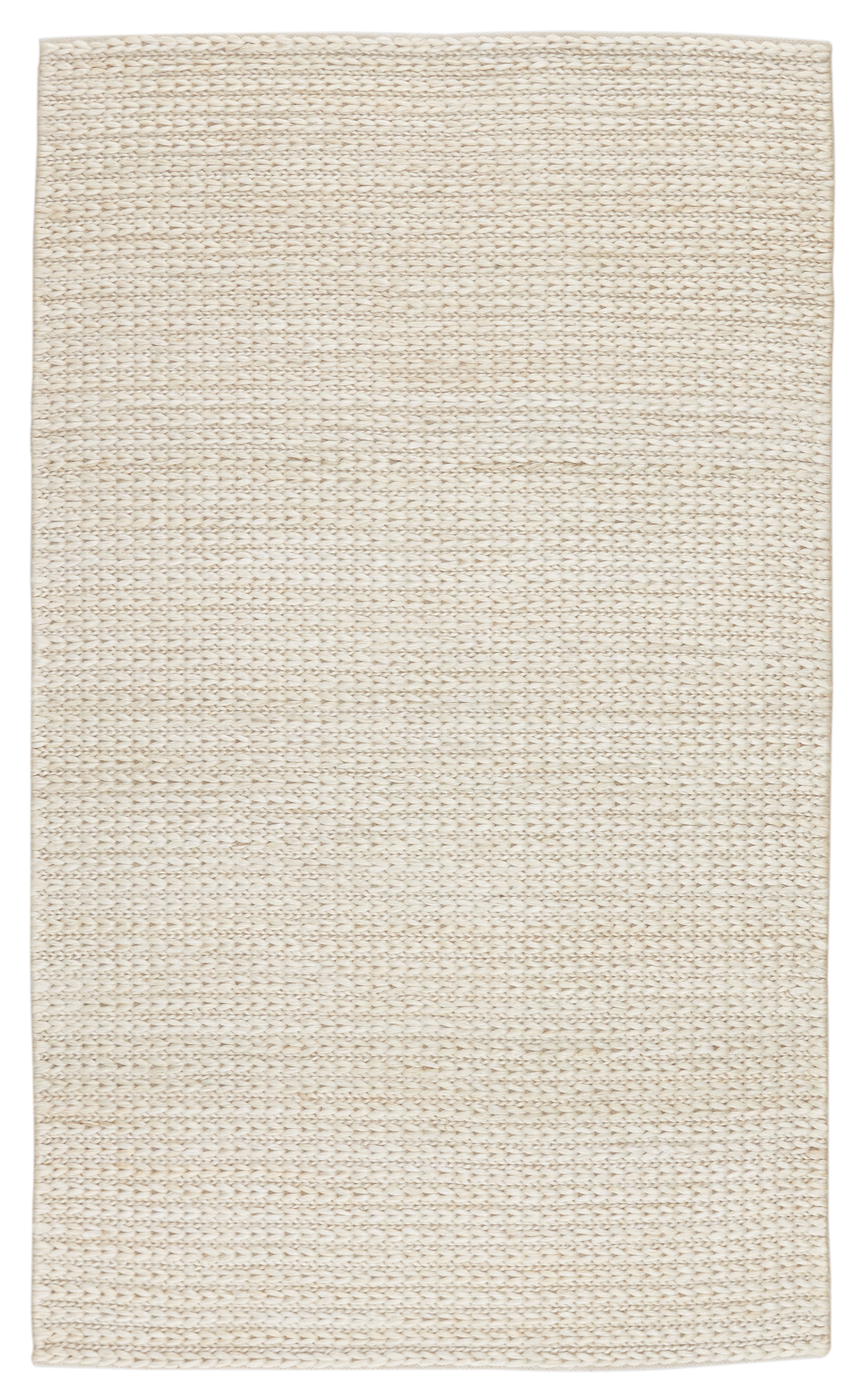 Calista Natural Solid White Area Rug (8'X10') - Image 0