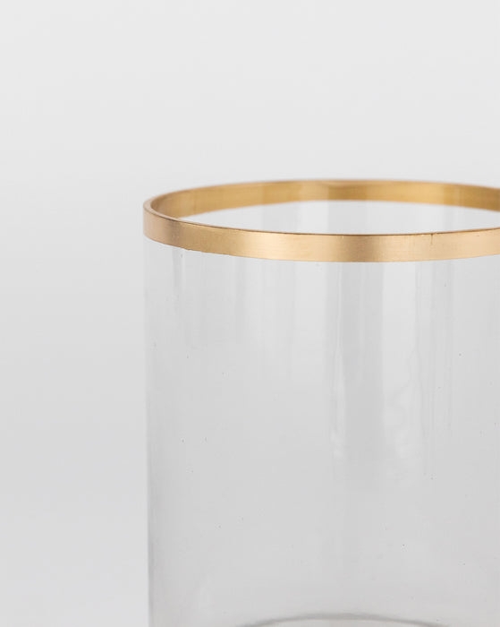 Gold Rim Glass Vase - Image 2