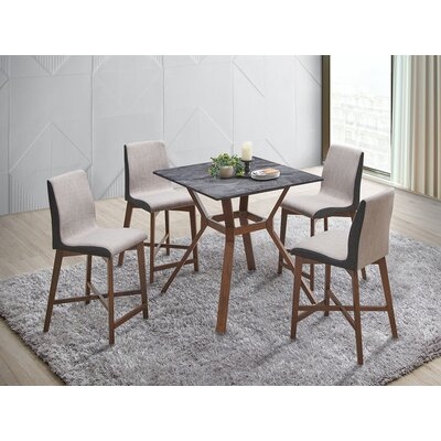 Earls 5-piece Square Counter Height Dining Set - Image 0