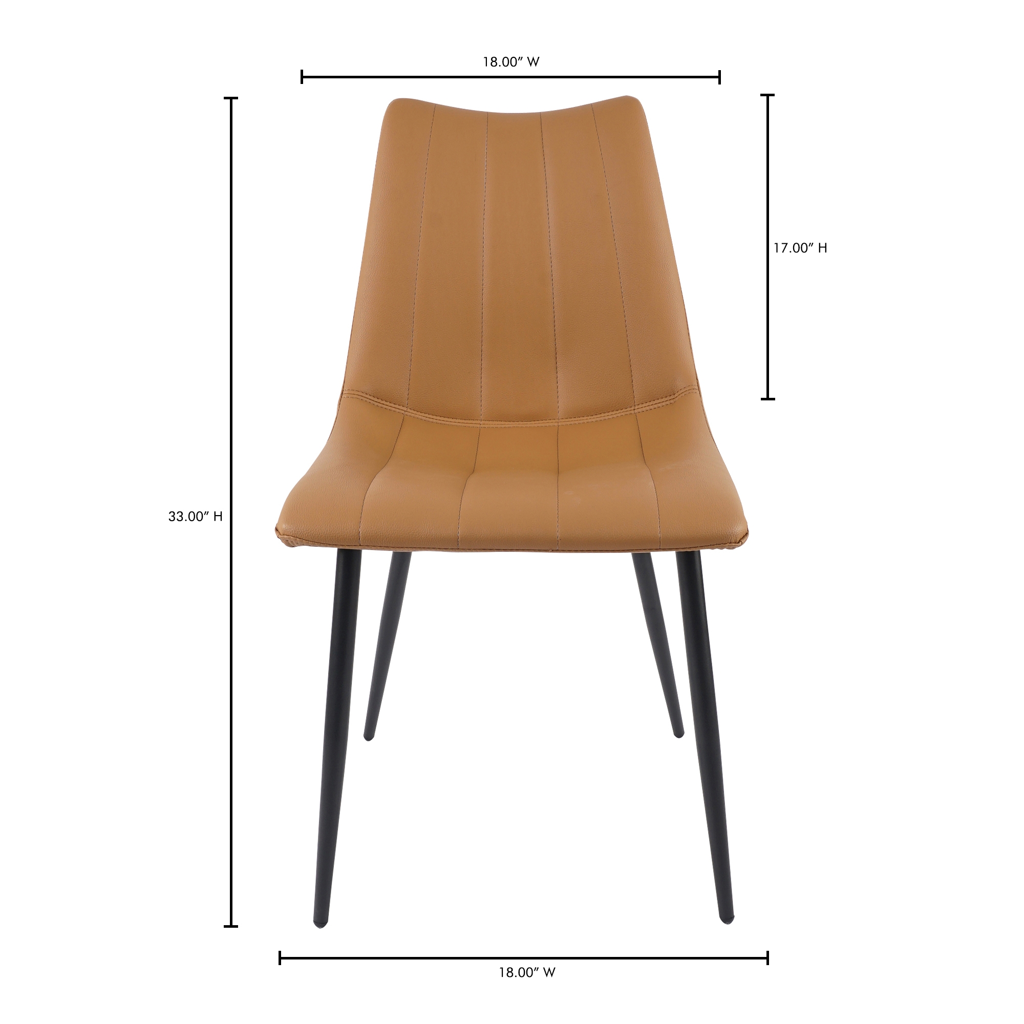 Alibi Dining Chair Tan - Set Of Two - Image 9