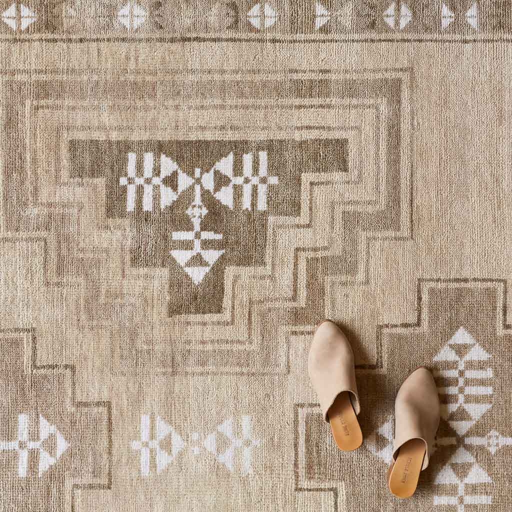 The Citizenry Mihir Hand-Knotted Area Rug | 5' x 8' | Tan - Image 1