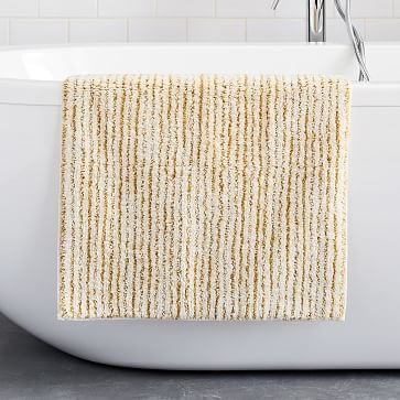 Tufted Stripe Bath Mat, Charcoal, 20"x34" - Image 2