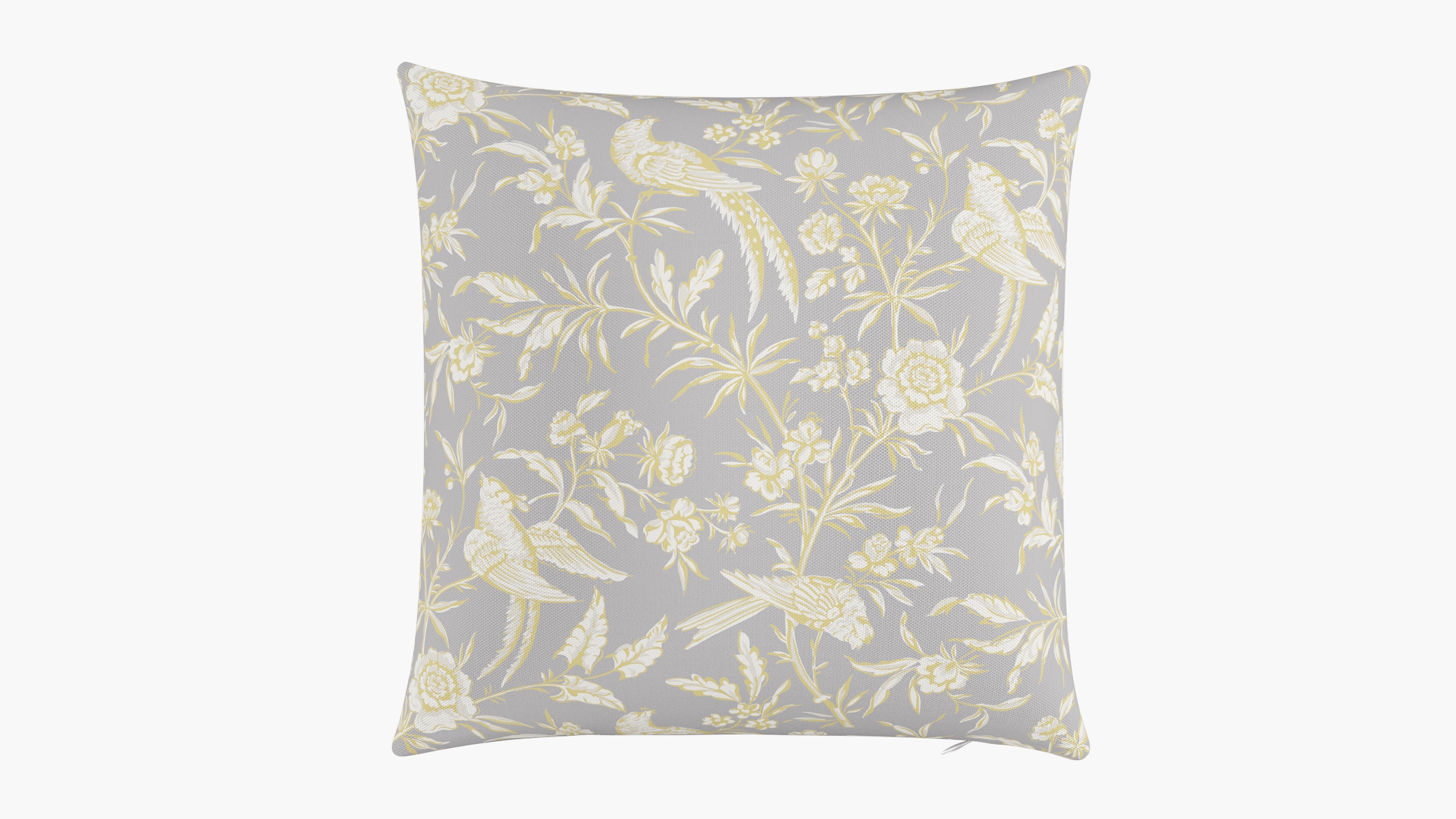 Throw Pillow 20", Grey Aviary, 20" x 20" - Image 0