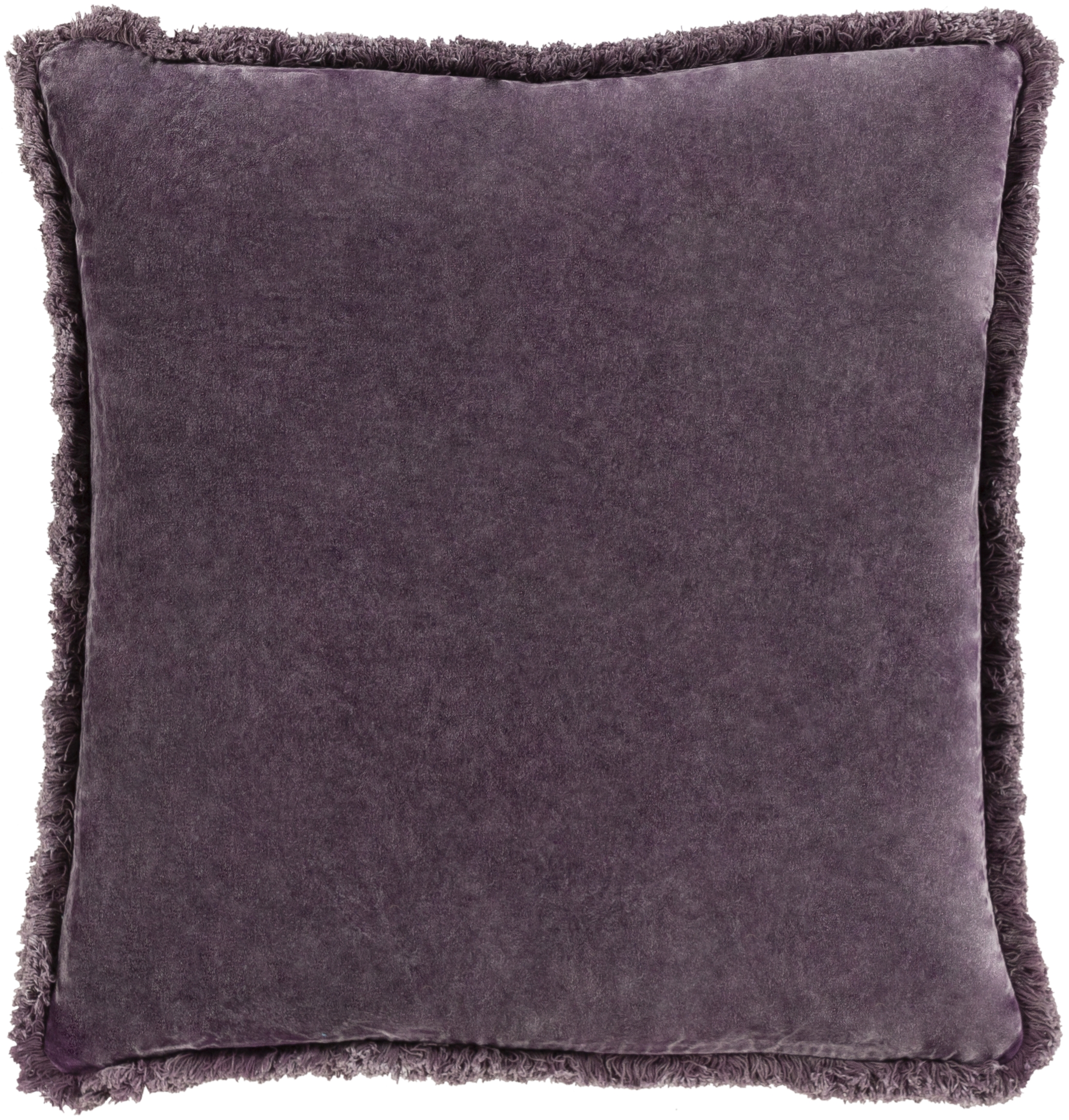 Washed Cotton Velvet Throw Pillow, 20" x 20", pillow cover only - Image 0
