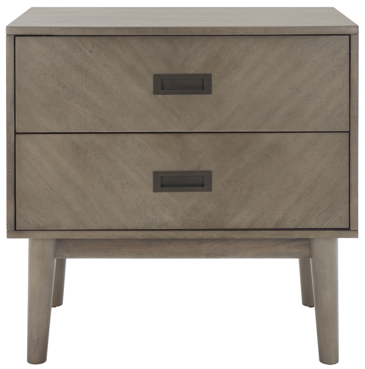 Donald 2 Drawer Nightstand - Light Grey - Safavieh - Image 0
