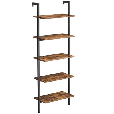 Keemora 23.6'' W Steel Ladder Bookcase - Image 0