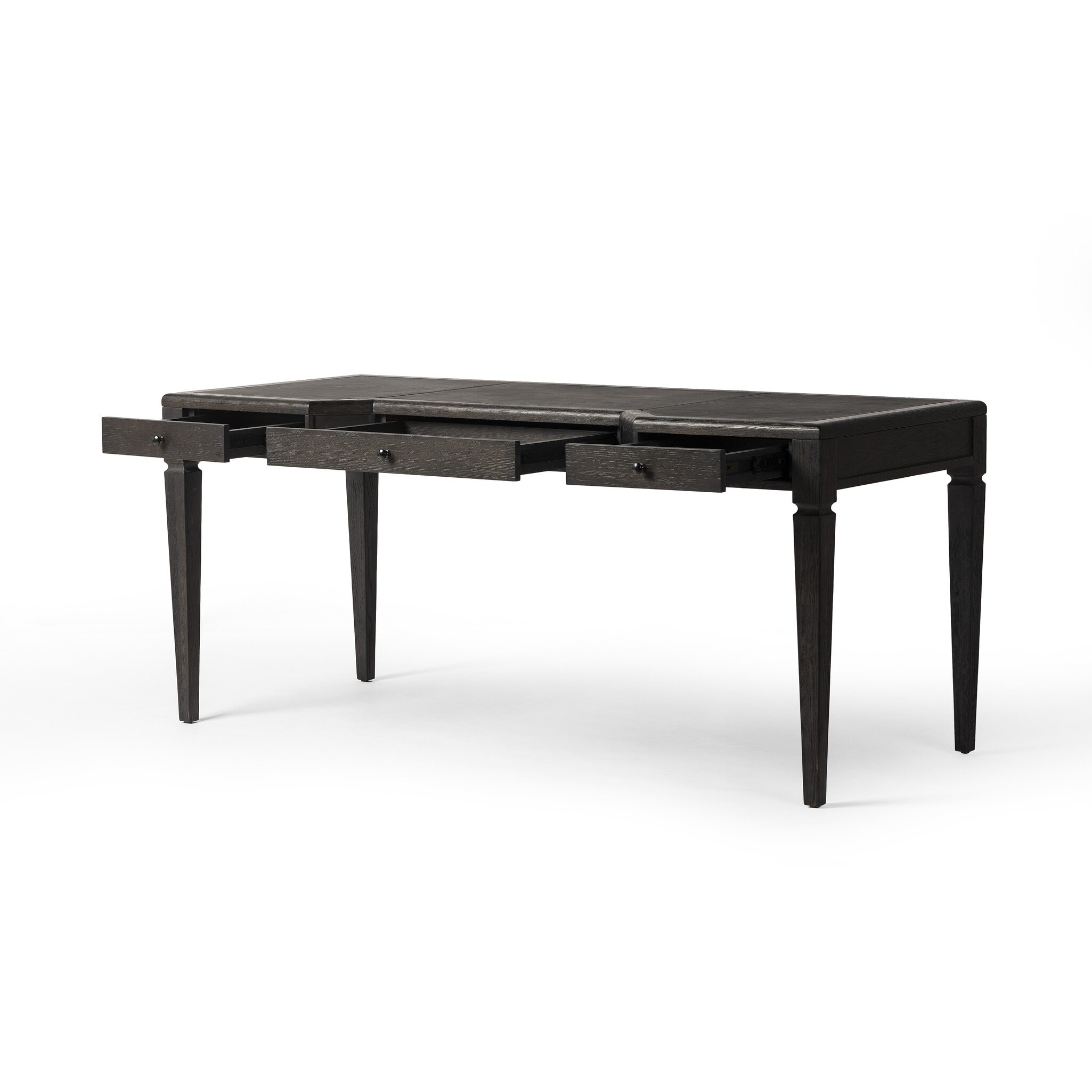Claude Desk - Distressed Black Oak Veneer - Image 16