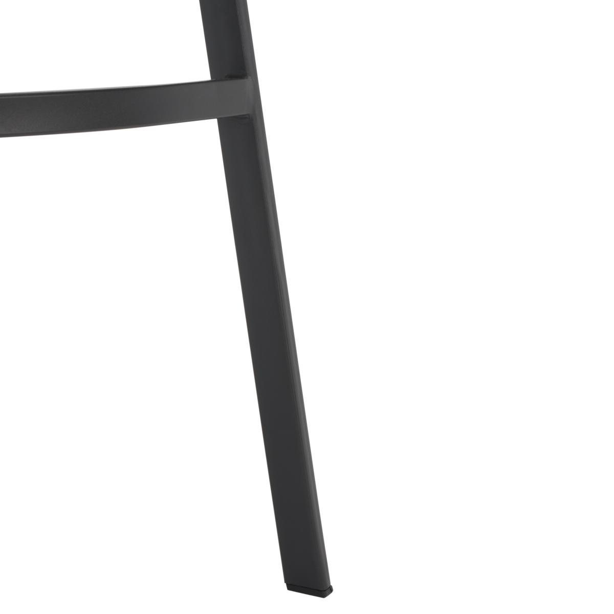 Rhyatte Bar Stool - Stone / Black - Safavieh - Image 3