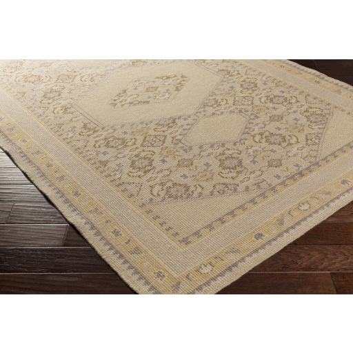 Zahra Beige Indoor 3'6" x 5'6" Handmade Rug - Image 1
