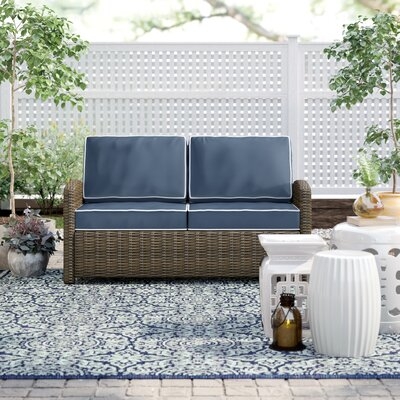 Lawson Wicker Loveseat with Cushions - Image 0