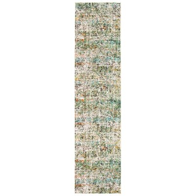 Kaibito Abstract Green/Turquoise Area Rug - Image 0