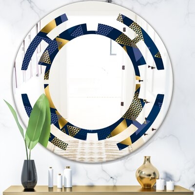 Space Luxury Waves in and IX Modern & Contemporary Frameless Wall Mirror - Image 0