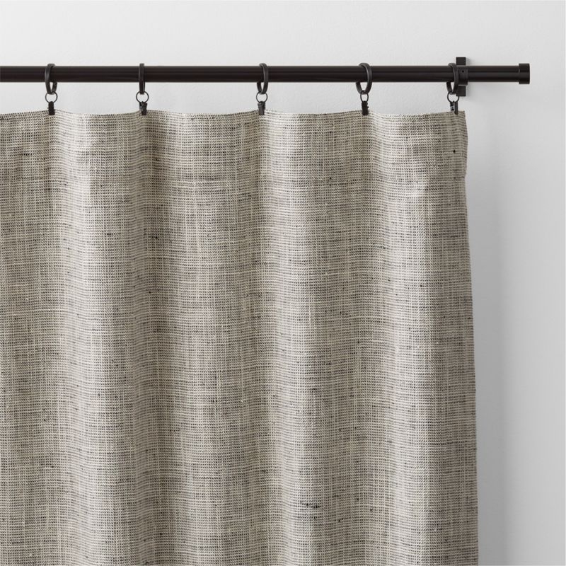 Reid Pebble Grey Blackout Window Curtain Panel 52"x84" - Image 2