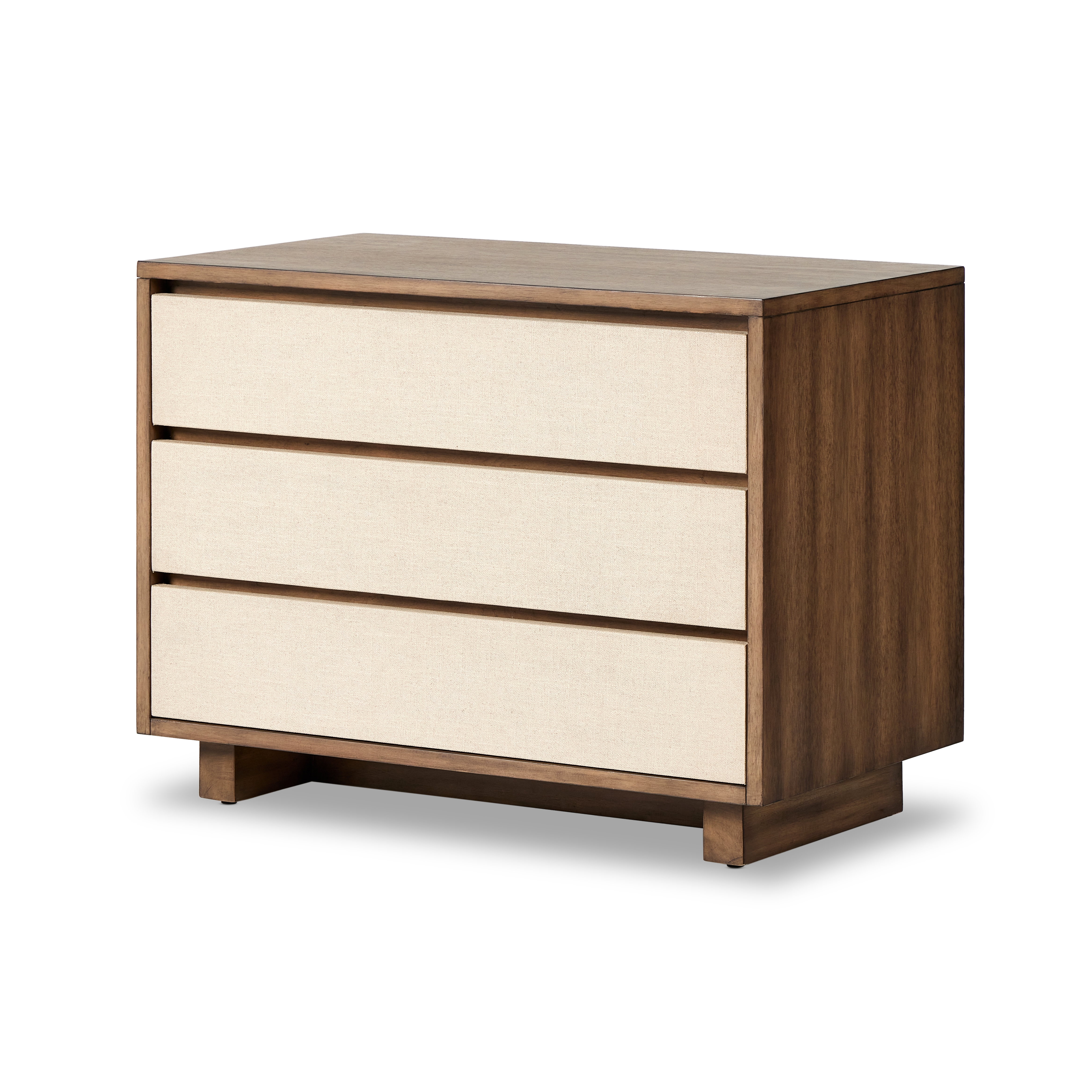 Grove Nightstand-Beige Painted Linen - Image 0