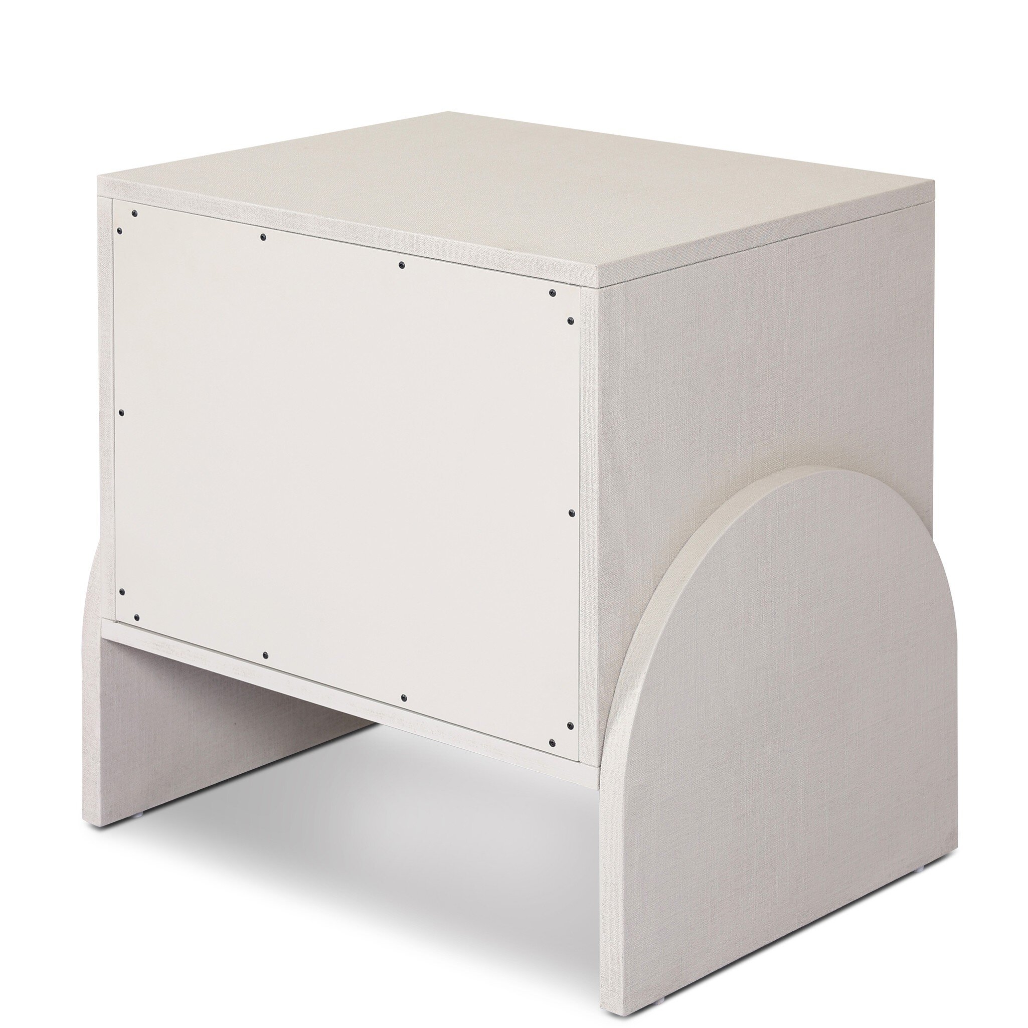 Cressida Nightstand - Ivory Painted Linen - Image 9
