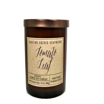 Wood Wick Tomato Leaf Scented Jar Candle - Image 0