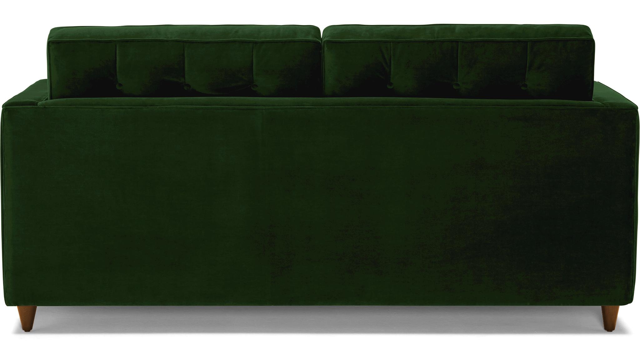 Green Braxton Mid Century Modern Sleeper Sofa - Royale Evergreen - Mocha - Image 4