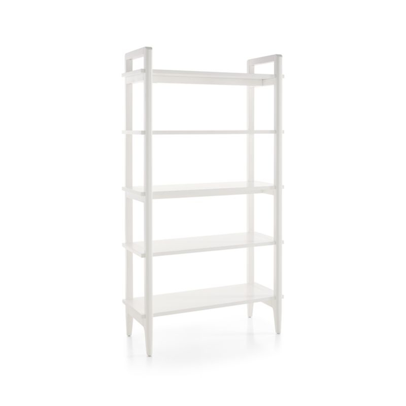 Wrightwood Tall White Bookcase - Image 2