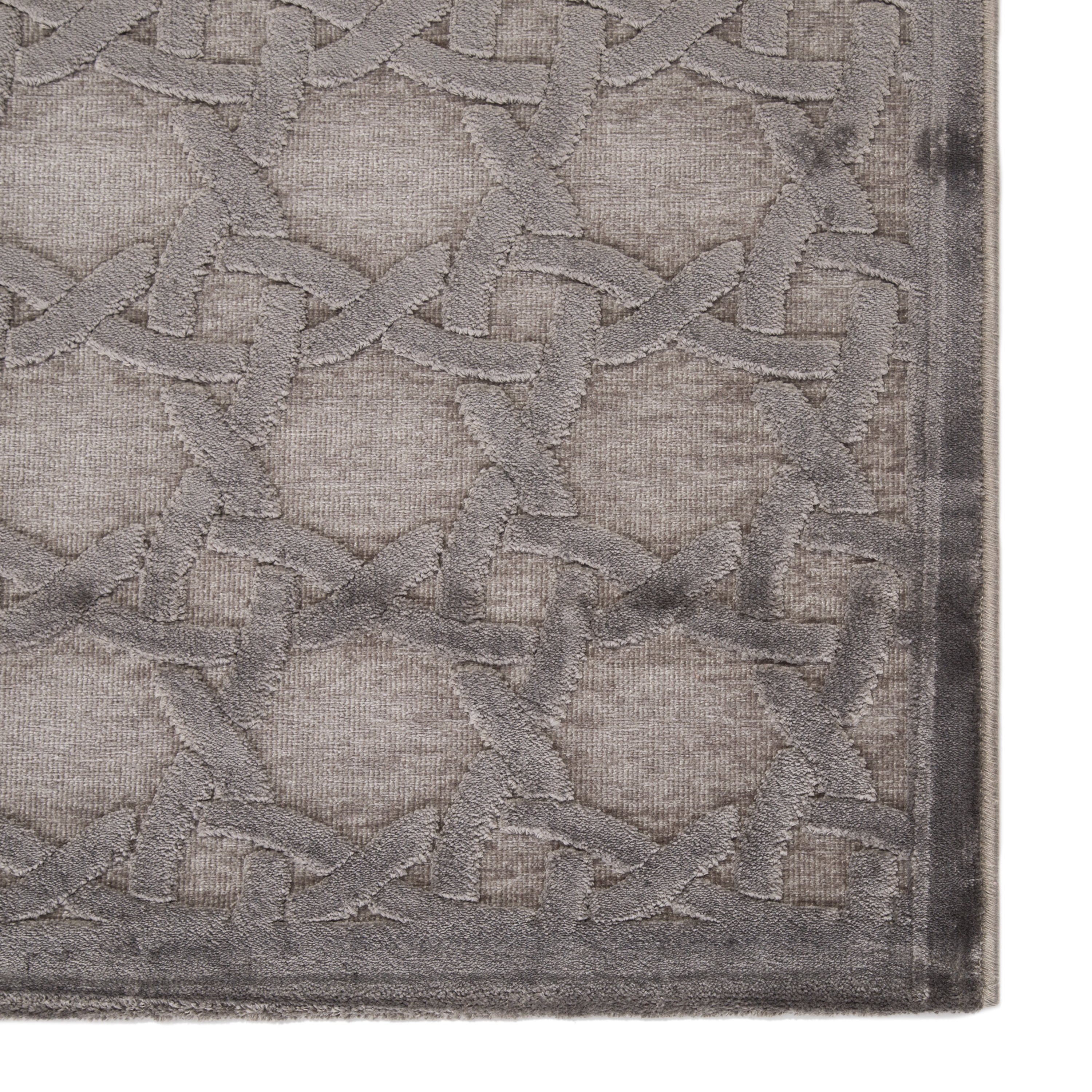 Fables Gray/ Silver Square Area Rug (6' X 6') - Image 3