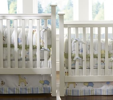 Kendall Low-Profile Convertible Crib, Simply White, In-Home Delivery - Image 1