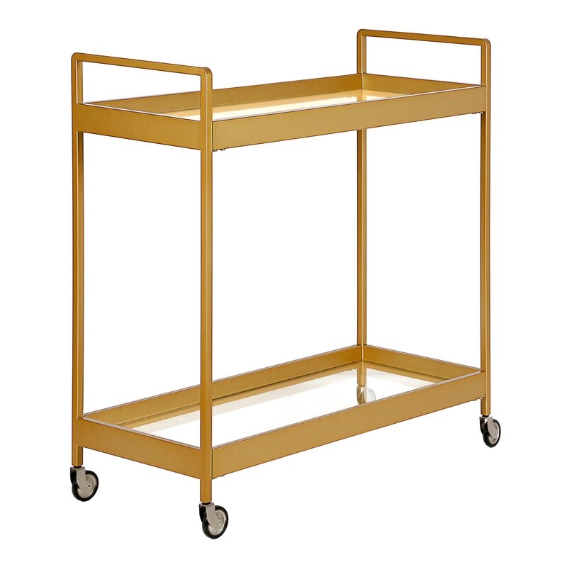 Keytesville Steel Bar Cart, Brass - Image 4