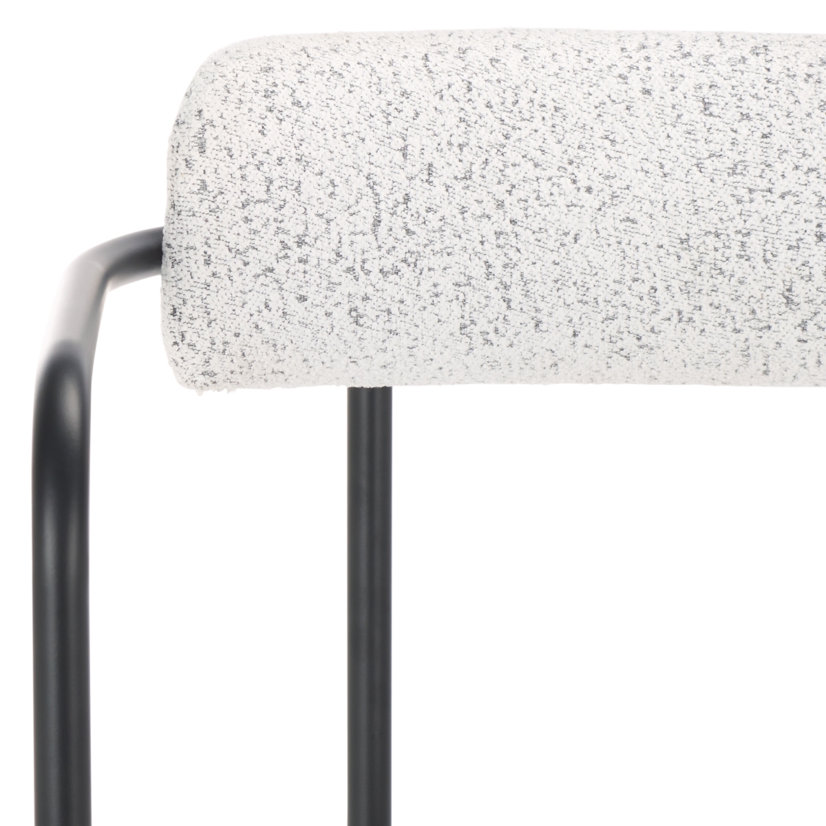 Andrean Arm Counter Stool - White / Black - Image 2