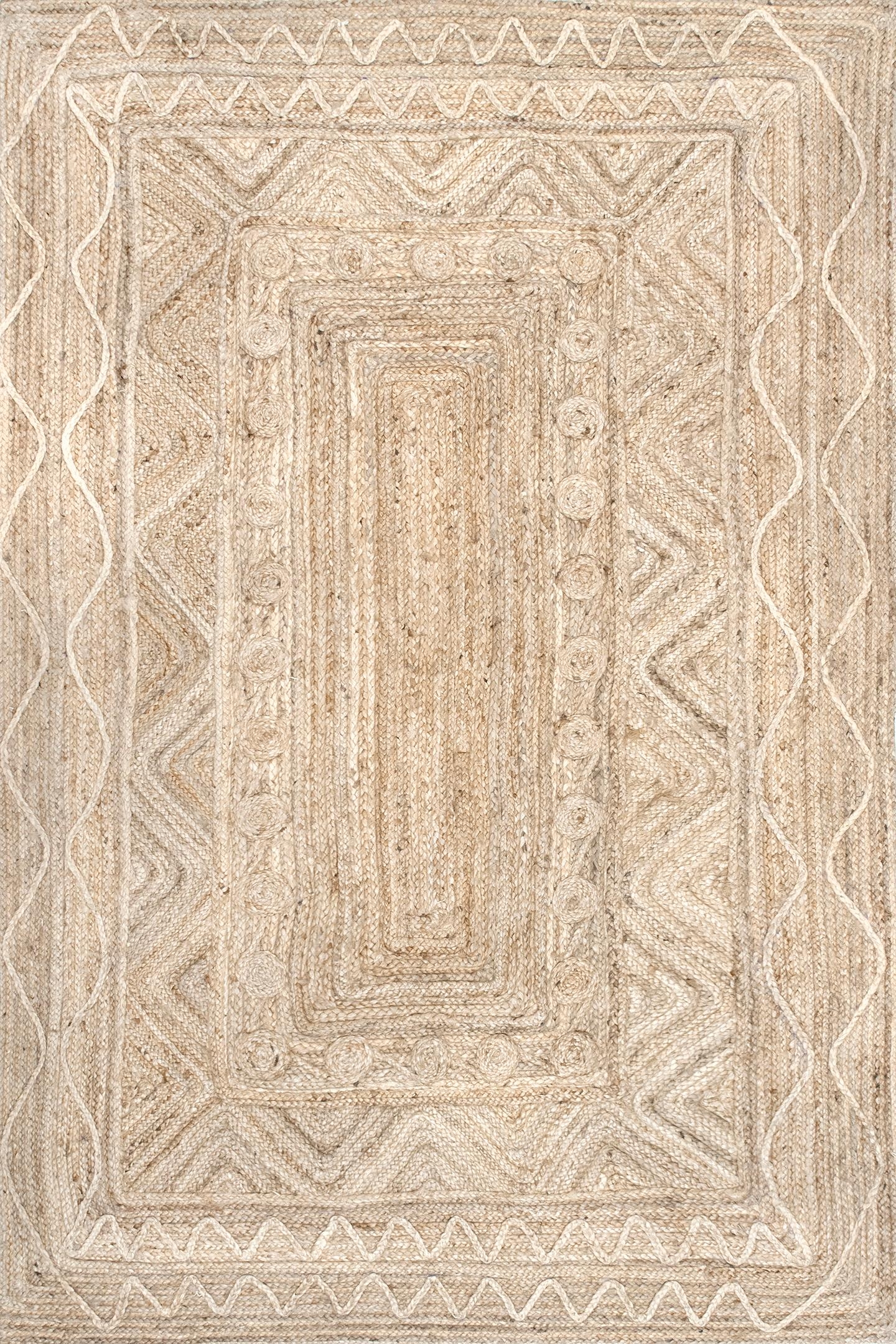  Amora Textured Jute Area Rug - Image 1