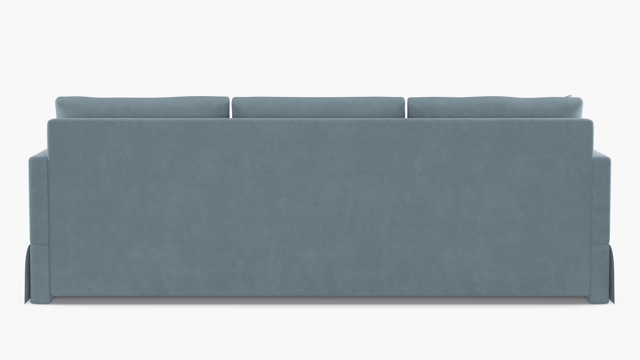 Skirted Track Arm Sofa, Heron Luxe Velvet, Standard (39") - Image 3