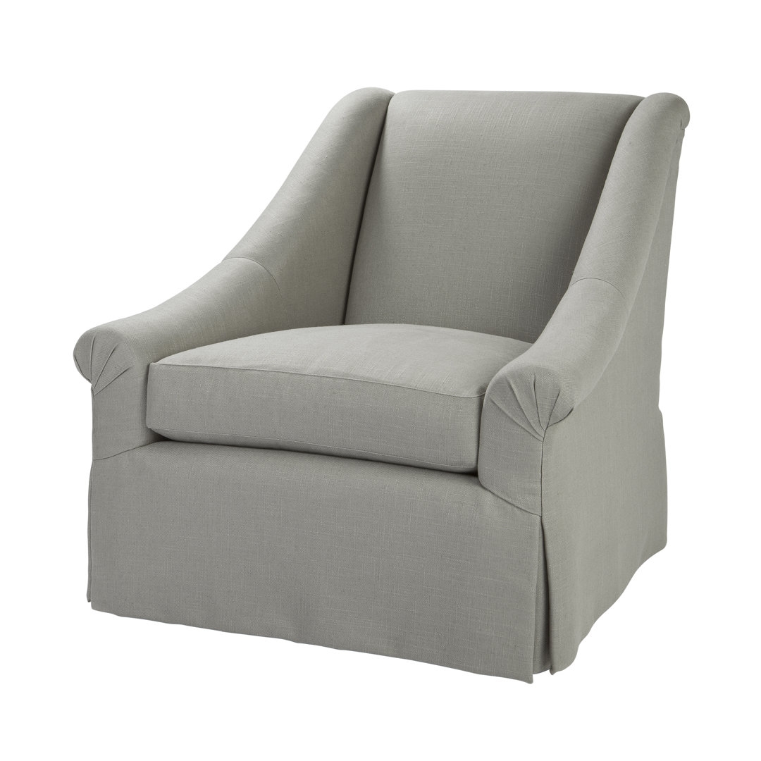 Theodore Alexander Composition 36"" Wide Swivel Armchair - Image 0
